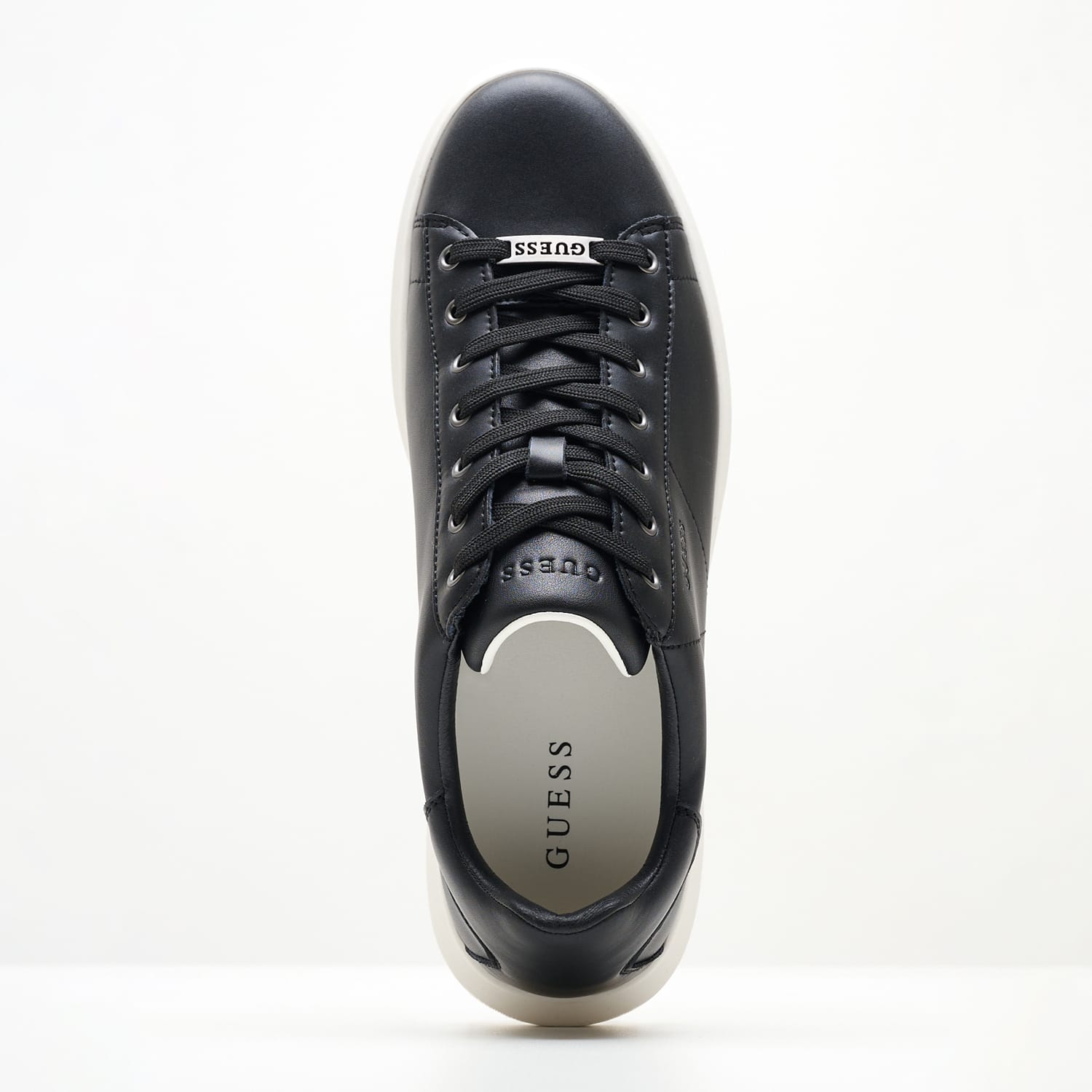 Ανδρικά Παπούτσια Casual Vibo.24 Μαύρο Δέρμα Guess Ανδρικά Παπούτσια Casual Vibo.24 Μαύρο Δέρμα Guess