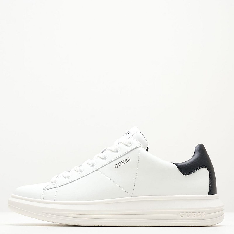 Men Casual Shoes Vibo.Wbk White Leather Guess