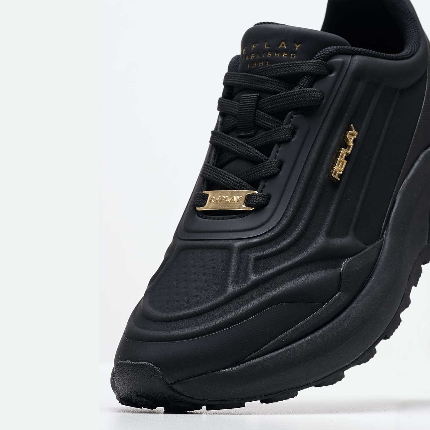 Γυναικεία Παπούτσια Casual Athena.Deep Μαύρο ECOleather Replay