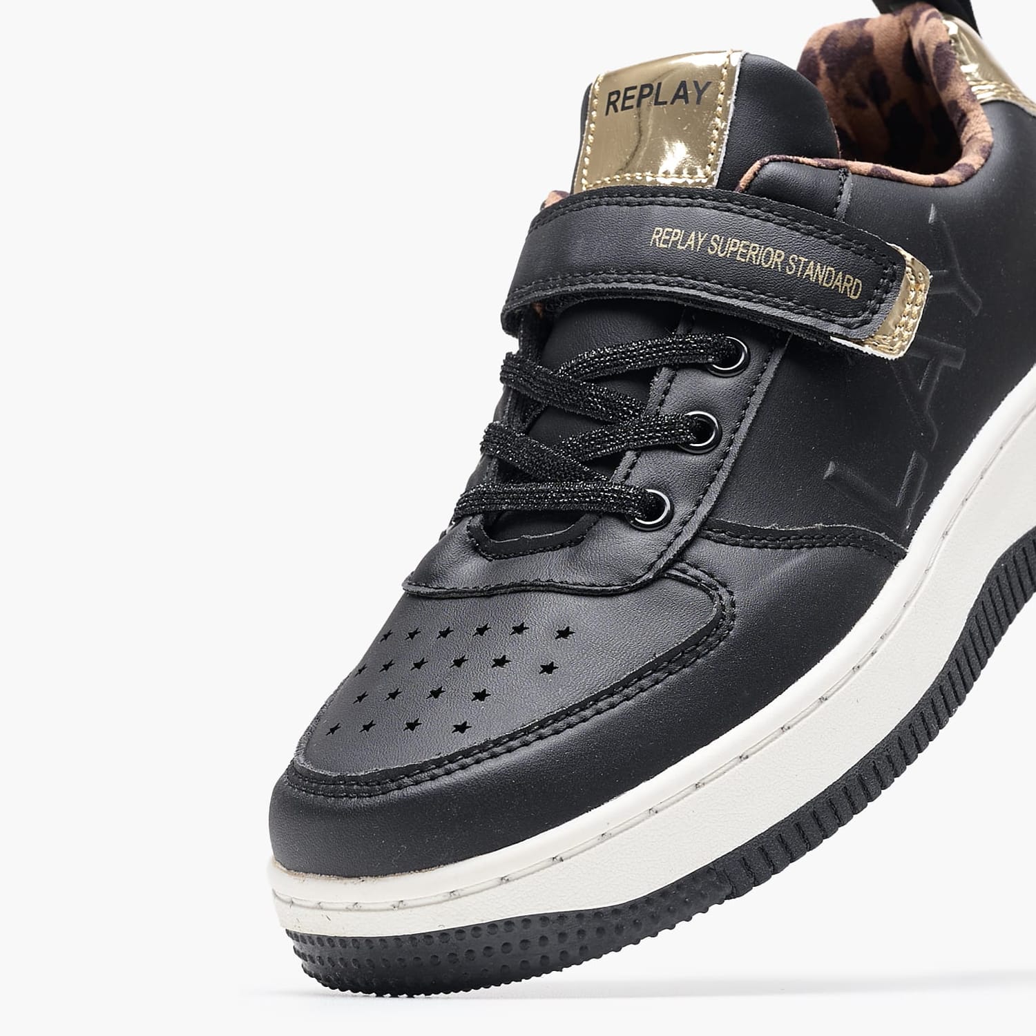 Παιδικά Παπούτσια Casual Epic.Jr Μαύρο ECOleather Replay