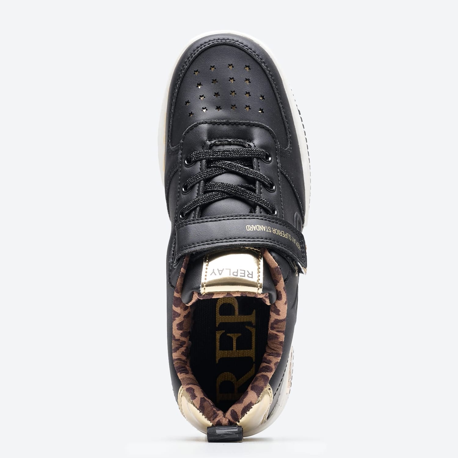 Παιδικά Παπούτσια Casual Epic.Jr Μαύρο ECOleather Replay Παιδικά Παπούτσια Casual Epic.Jr Μαύρο ECOleather Replay