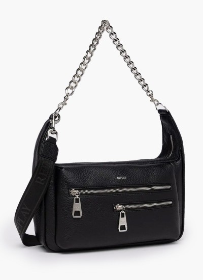 Γυναικείες Τσάντες FW3632 Μαύρο ECOleather Replay
