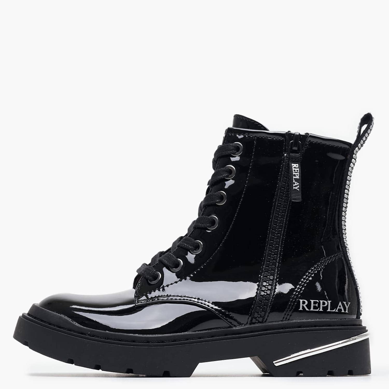 Kids Boots Joplin12A Black ECOleather Replay