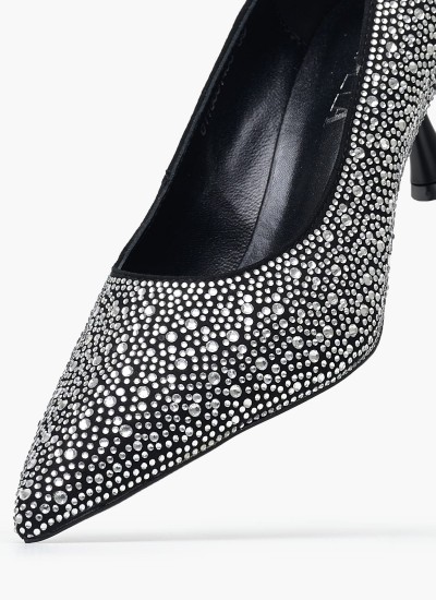 Γυναικείες Γόβες & Peeptoes Ψηλές 2342.5001 Μωβ Δέρμα Mortoglou