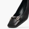 Γυναικείες Γόβες & Peeptoes Χαμηλές 116001460 Μαύρο Δέρμα Mortoglou