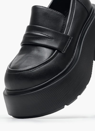 Γυναικεία Μοκασίνια 24313 Μαύρο ECOleather Tamaris