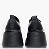 Women Moccasins 116001485 Black Leather Mortoglou Women Moccasins 116001485 Black Leather Mortoglou
