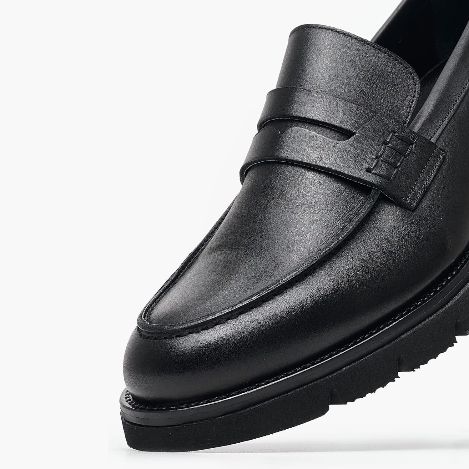 Men Moccasins 50402 Black Leather Vice