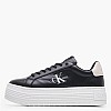 Γυναικεία Παπούτσια Casual Bold.Flat.Low Μαύρο Δέρμα Calvin Klein Casual - Sneakers Calvin Klein Bold.Flat.Low-Black