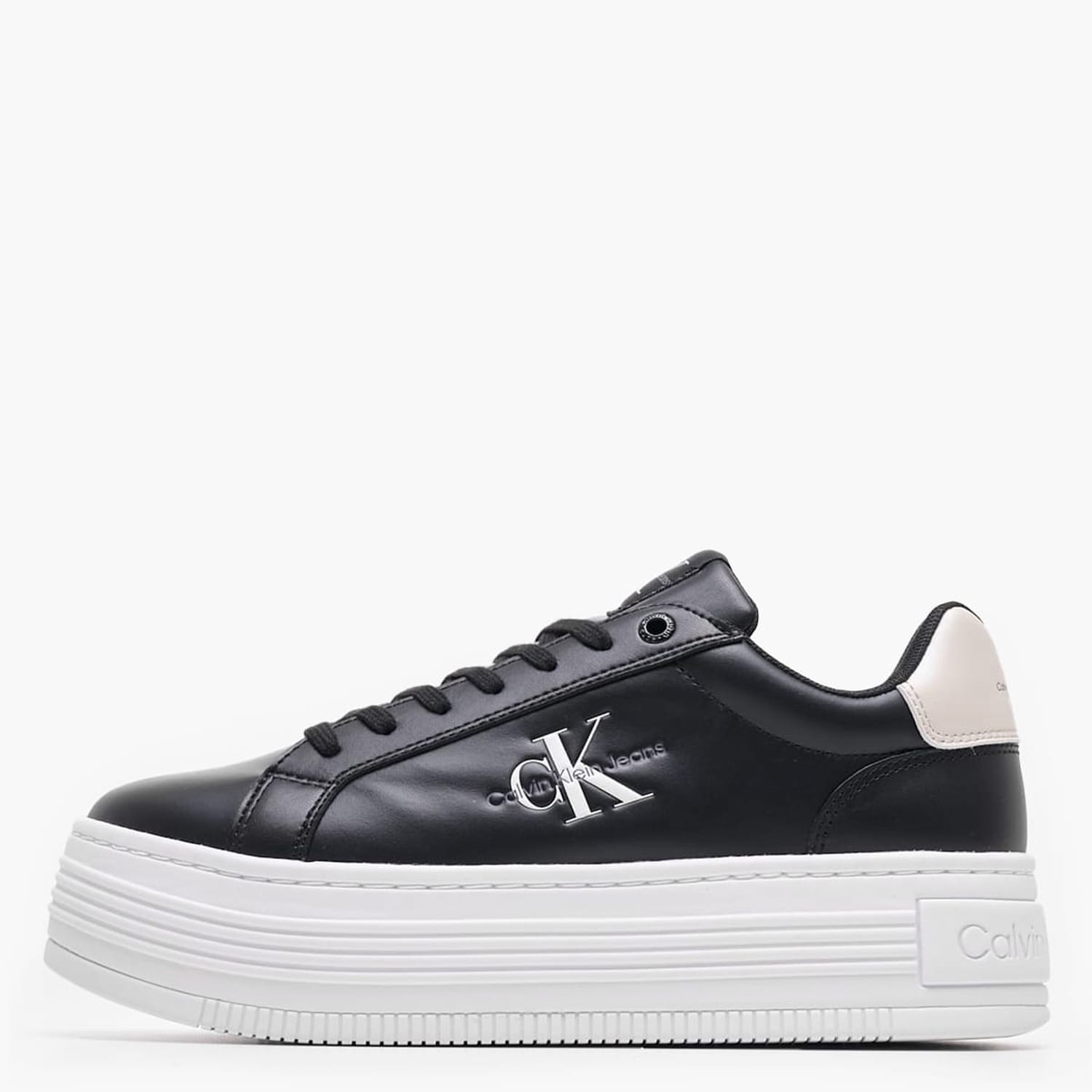 Γυναικεία Παπούτσια Casual Bold.Flat.Low Μαύρο Δέρμα Calvin Klein