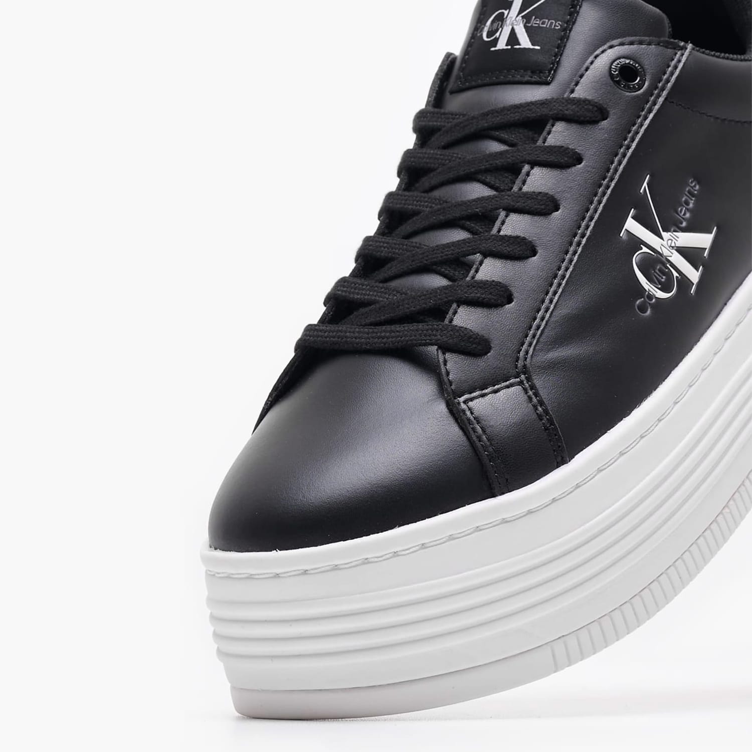Γυναικεία Παπούτσια Casual Bold.Flat.Low Μαύρο Δέρμα Calvin Klein