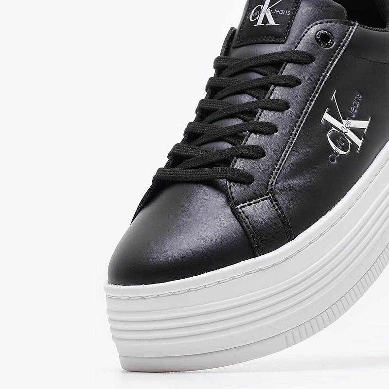 Γυναικεία Παπούτσια Casual Bold.Flat.Low Μαύρο Δέρμα Calvin Klein