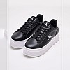 Γυναικεία Παπούτσια Casual Bold.Flat.Low Μαύρο Δέρμα Calvin Klein Casual - Sneakers Calvin Klein Bold.Flat.Low-Black