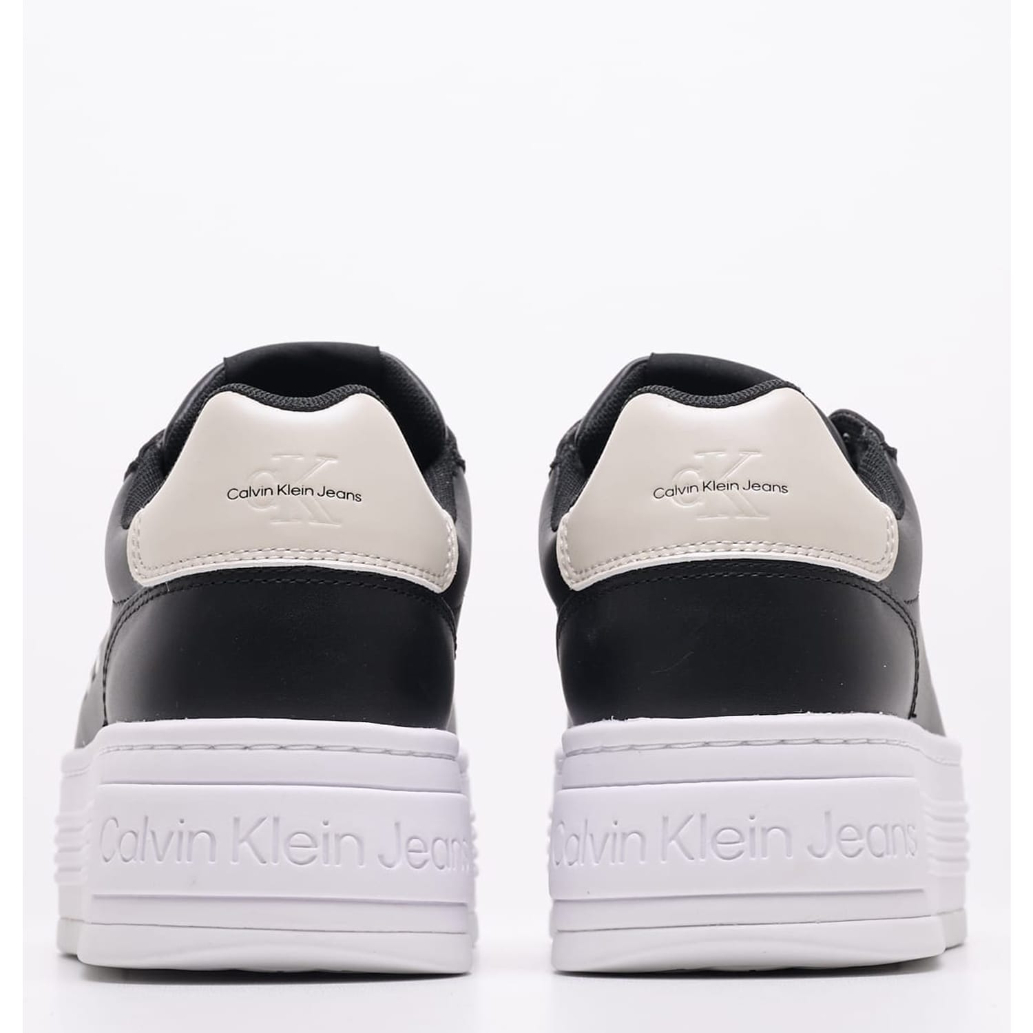 Γυναικεία Παπούτσια Casual Bold.Flat.Low Μαύρο Δέρμα Calvin Klein Casual - Sneakers Calvin Klein Bold.Flat.Low-Black