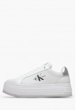 Γυναικεία Παπούτσια Casual Bold.Flat.Low Άσπρο Δέρμα Calvin Klein