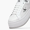 Γυναικεία Παπούτσια Casual Bold.Flat.Low Άσπρο Δέρμα Calvin Klein Γυναικεία Παπούτσια Casual Bold.Flat.Low Άσπρο Δέρμα Calvin Klein