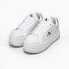 Γυναικεία Παπούτσια Casual Bold.Flat.Low Άσπρο Δέρμα Calvin Klein Γυναικεία Παπούτσια Casual Bold.Flat.Low Άσπρο Δέρμα Calvin Klein