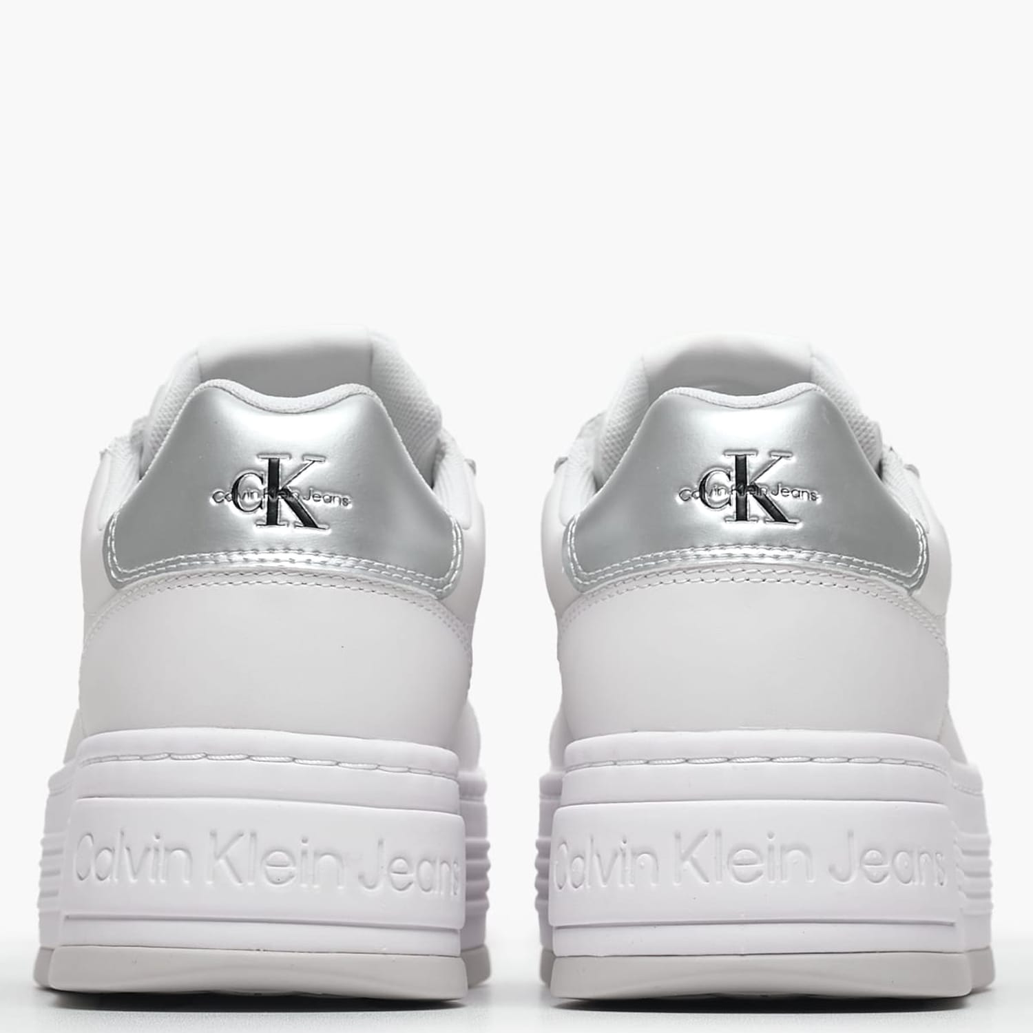 Γυναικεία Παπούτσια Casual Bold.Flat.Low Άσπρο Δέρμα Calvin Klein Γυναικεία Παπούτσια Casual Bold.Flat.Low Άσπρο Δέρμα Calvin Klein