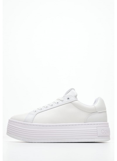 Γυναικεία Παπούτσια Casual Bold.Mg Άσπρο Δέρμα Calvin Klein