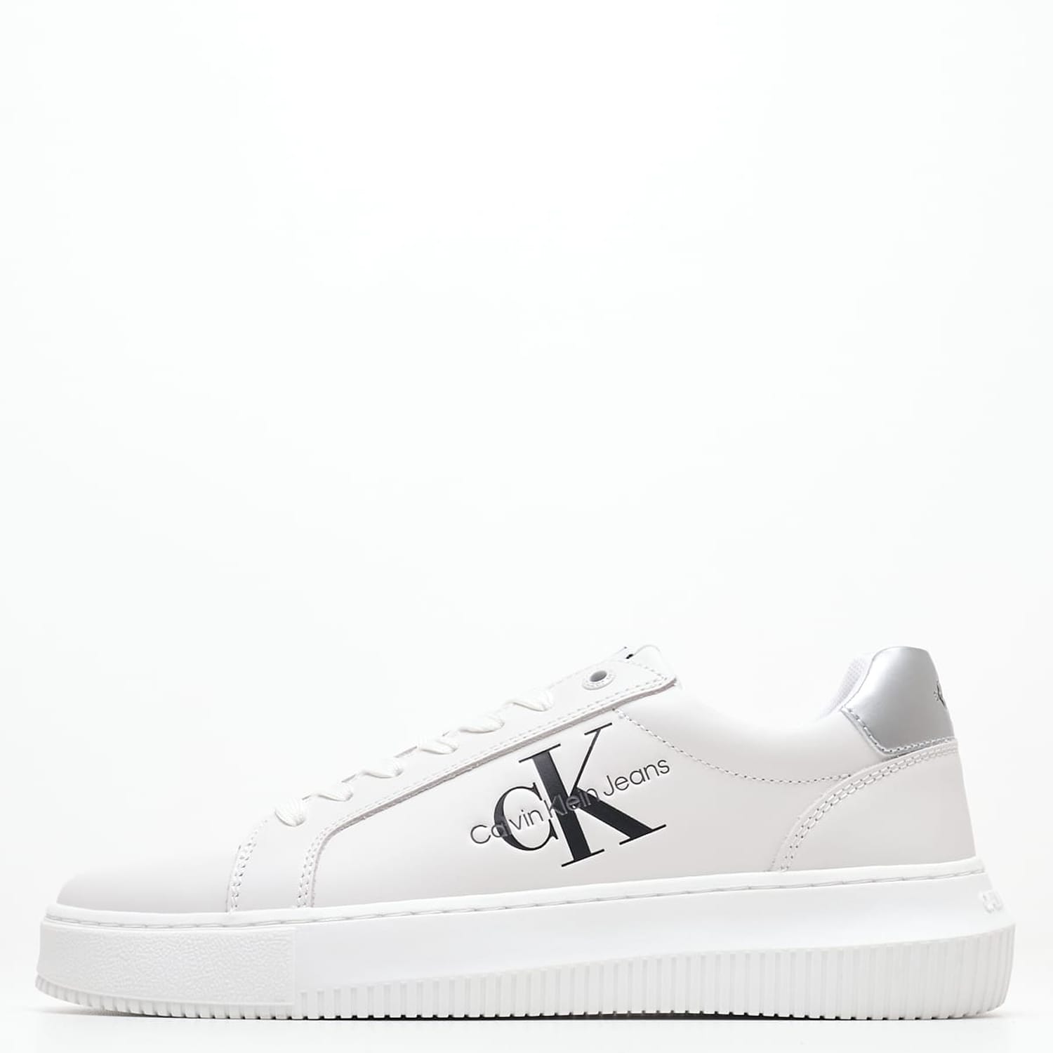 Γυναικεία Παπούτσια Casual Chunky.Cupsole.Ml Άσπρο Δέρμα Calvin Klein