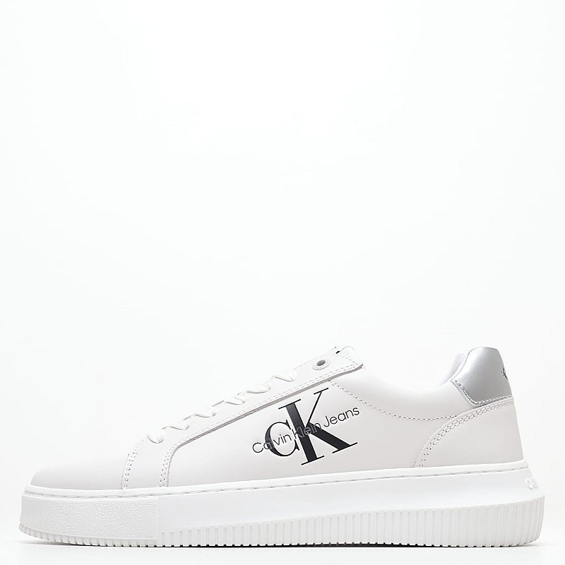 Γυναικεία Παπούτσια Casual Chunky.Cupsole.Ml Άσπρο Δέρμα Calvin Klein