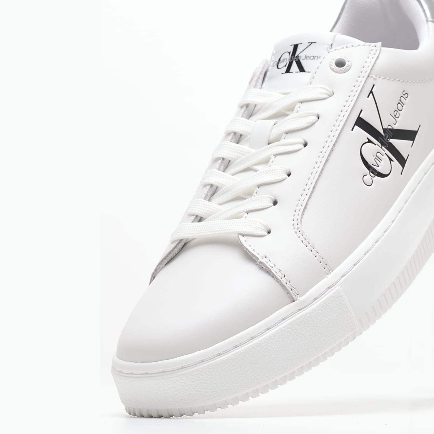 Γυναικεία Παπούτσια Casual Chunky.Cupsole.Ml Άσπρο Δέρμα Calvin Klein