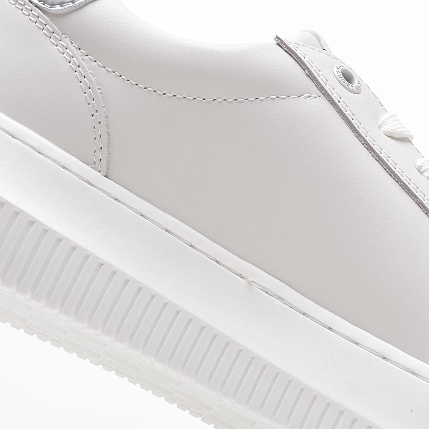 Γυναικεία Παπούτσια Casual Chunky.Cupsole.Ml Άσπρο Δέρμα Calvin Klein Γυναικεία Παπούτσια Casual Chunky.Cupsole.Ml Άσπρο Δέρμα Calvin Klein