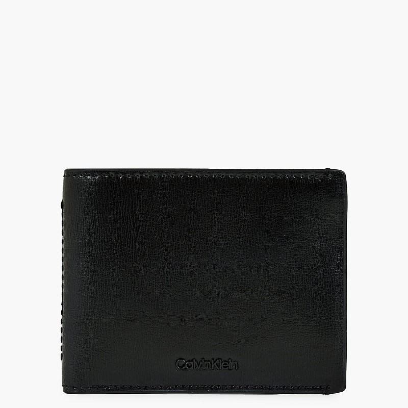 Ανδρικά Πορτοφόλια Clean.Esntl Μαύρο Δέρμα Calvin Klein