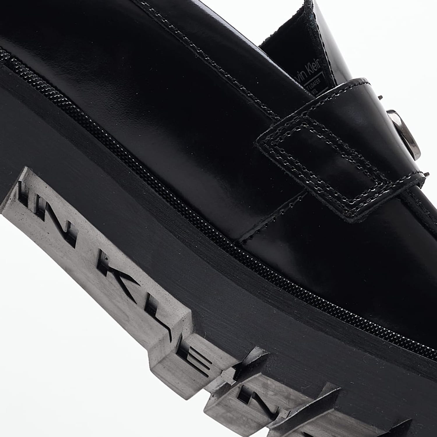 Women Moccasins Combat.Loafer Black Leather Calvin Klein Women Moccasins Combat.Loafer Black Leather Calvin Klein