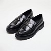 Women Moccasins Combat.Loafer Black Leather Calvin Klein Women Moccasins Combat.Loafer Black Leather Calvin Klein