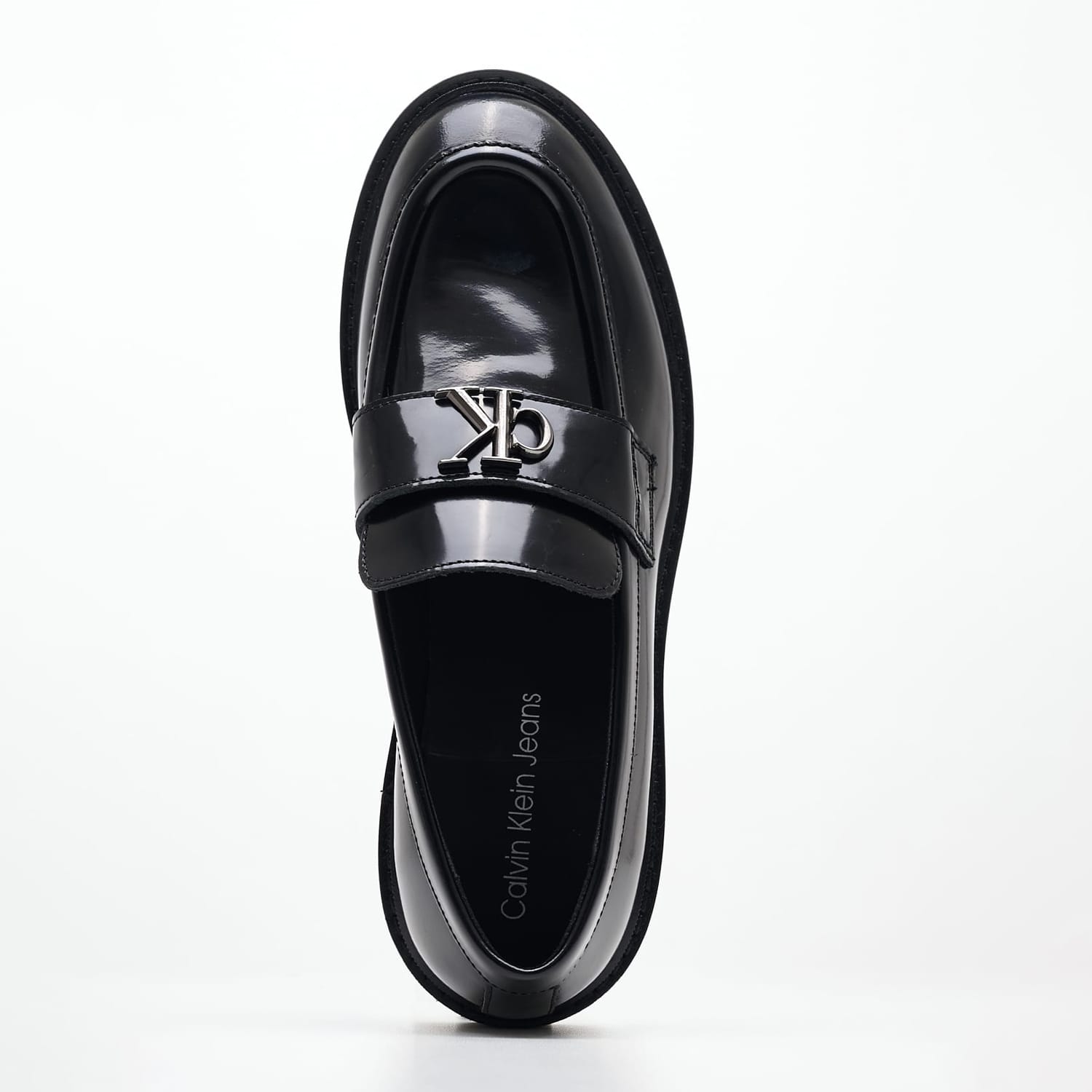 Women Moccasins Combat.Loafer Black Leather Calvin Klein Women Moccasins Combat.Loafer Black Leather Calvin Klein