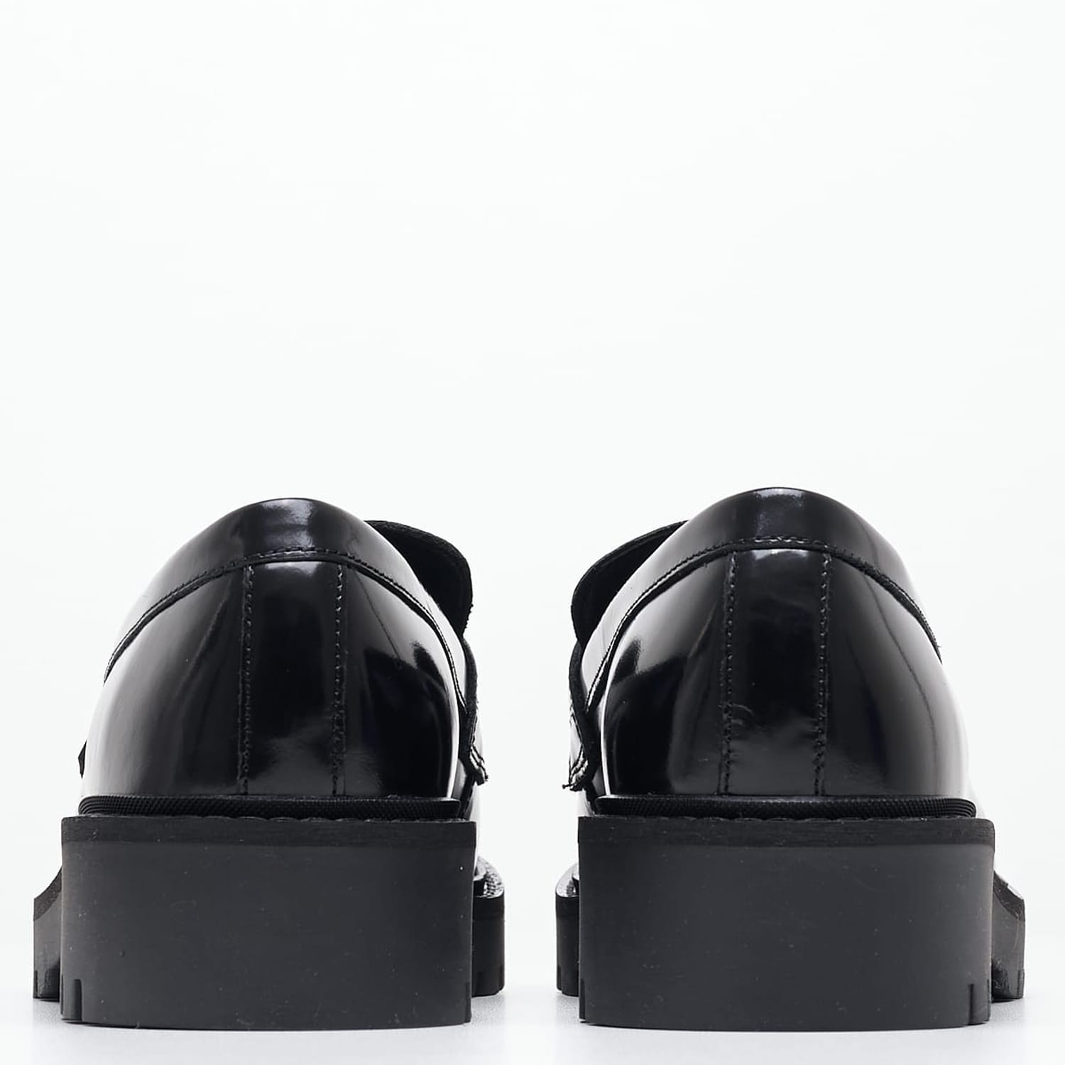 Women Moccasins Combat.Loafer Black Leather Calvin Klein Women Moccasins Combat.Loafer Black Leather Calvin Klein