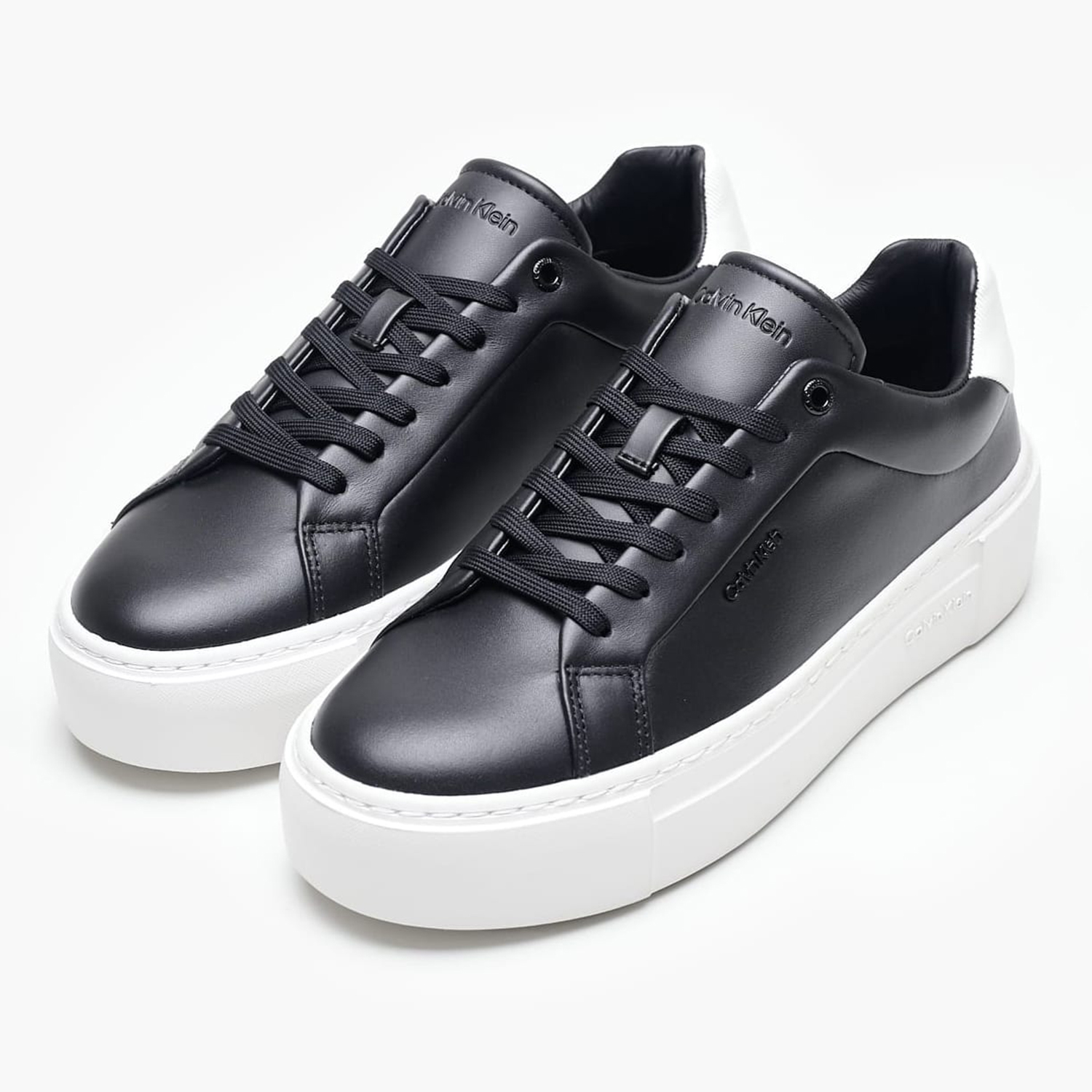 Γυναικεία Παπούτσια Casual Cupsole.Up.B Μαύρο Δέρμα Calvin Klein Γυναικεία Παπούτσια Casual Cupsole.Up.B Μαύρο Δέρμα Calvin Klein