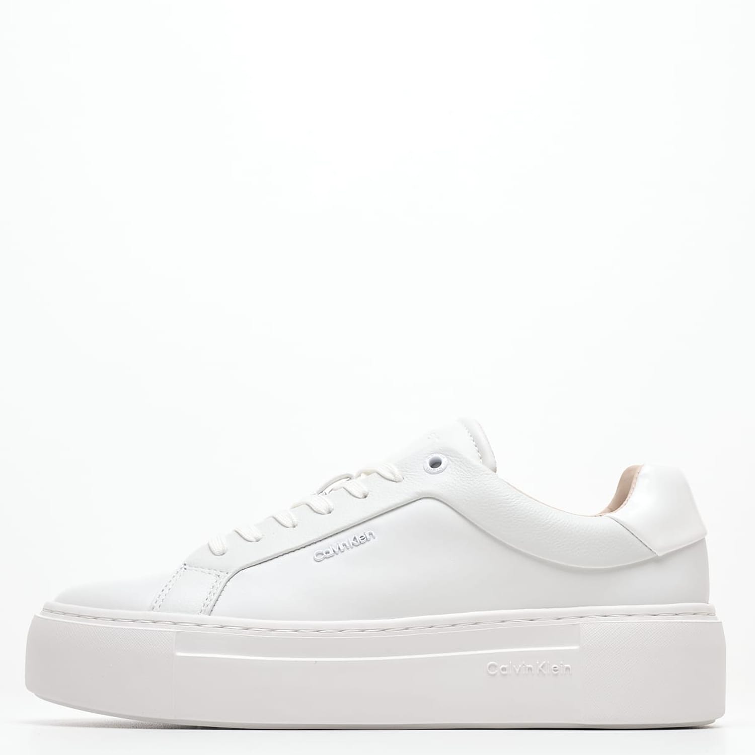 Γυναικεία Παπούτσια Casual Cupsole.Up Άσπρο Δέρμα Calvin Klein