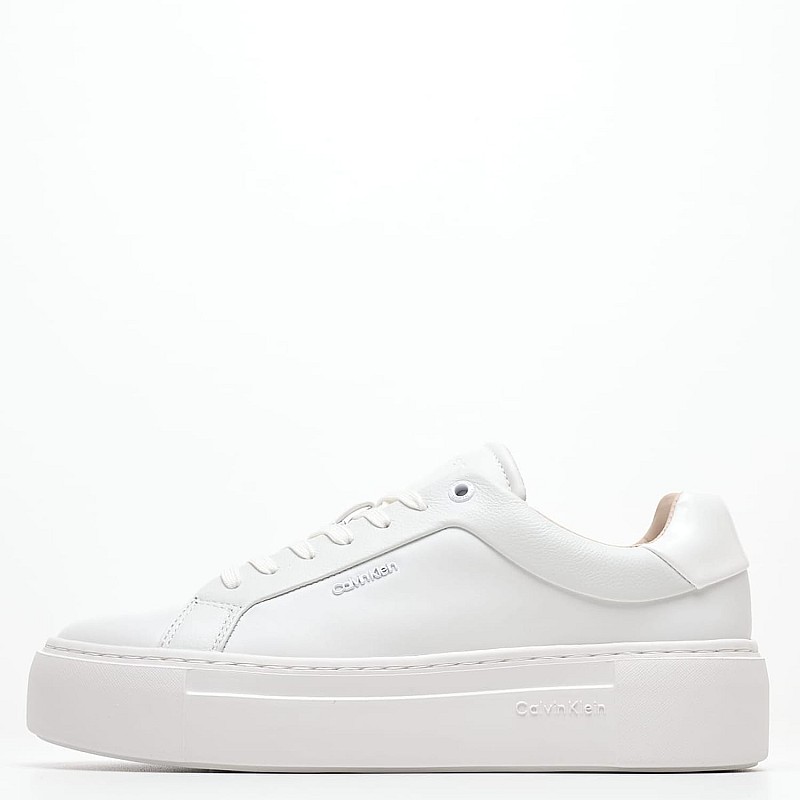 Women Casual Shoes Cupsole.Up White Leather Calvin Klein