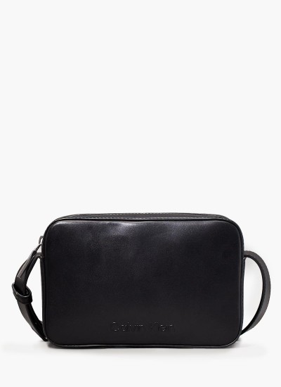 Γυναικείες Τσάντες Embossed.Cam Μαύρο ECOleather Calvin Klein