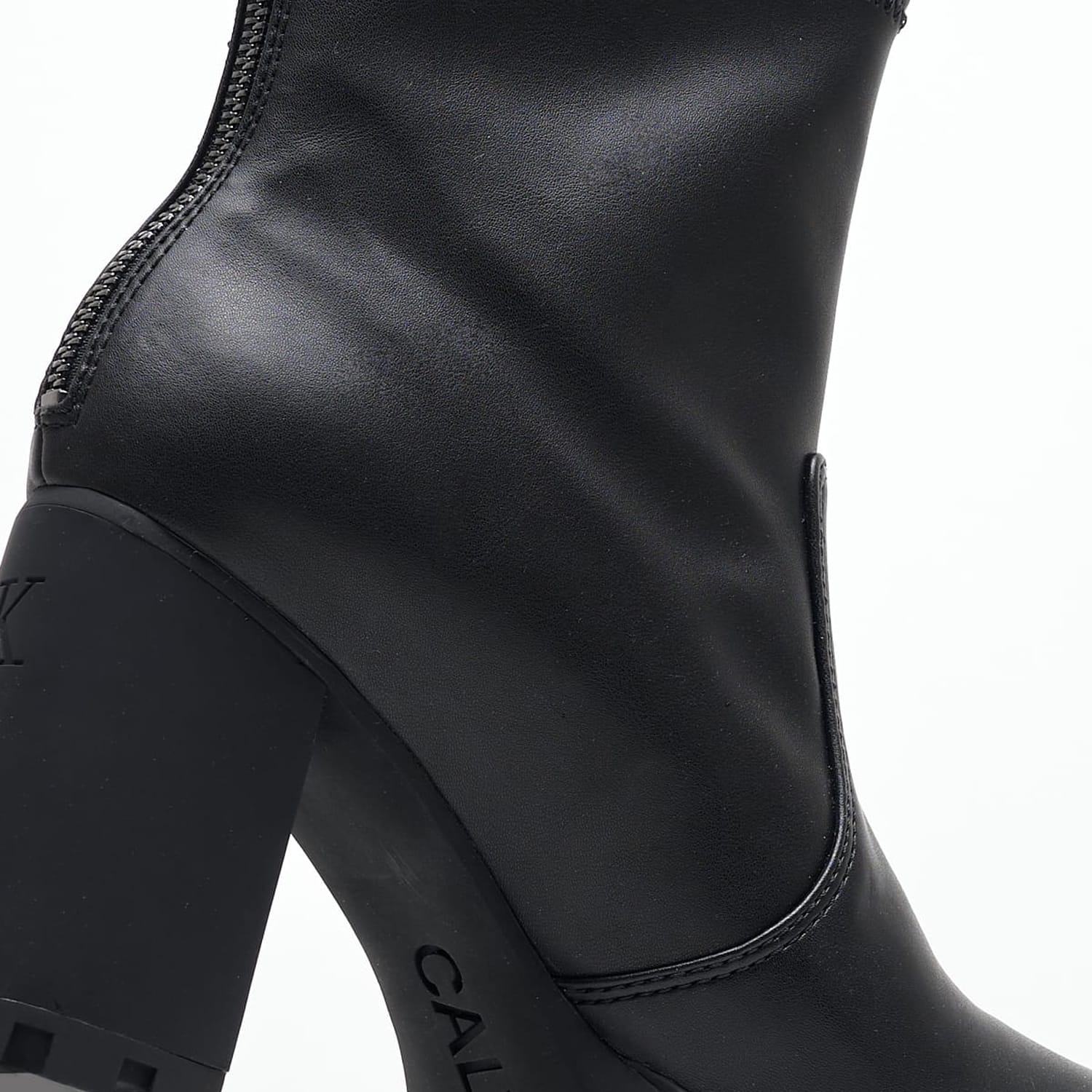 Women Boots Heel.Zip Black ECOleather Calvin Klein Women Boots Heel.Zip Black ECOleather Calvin Klein