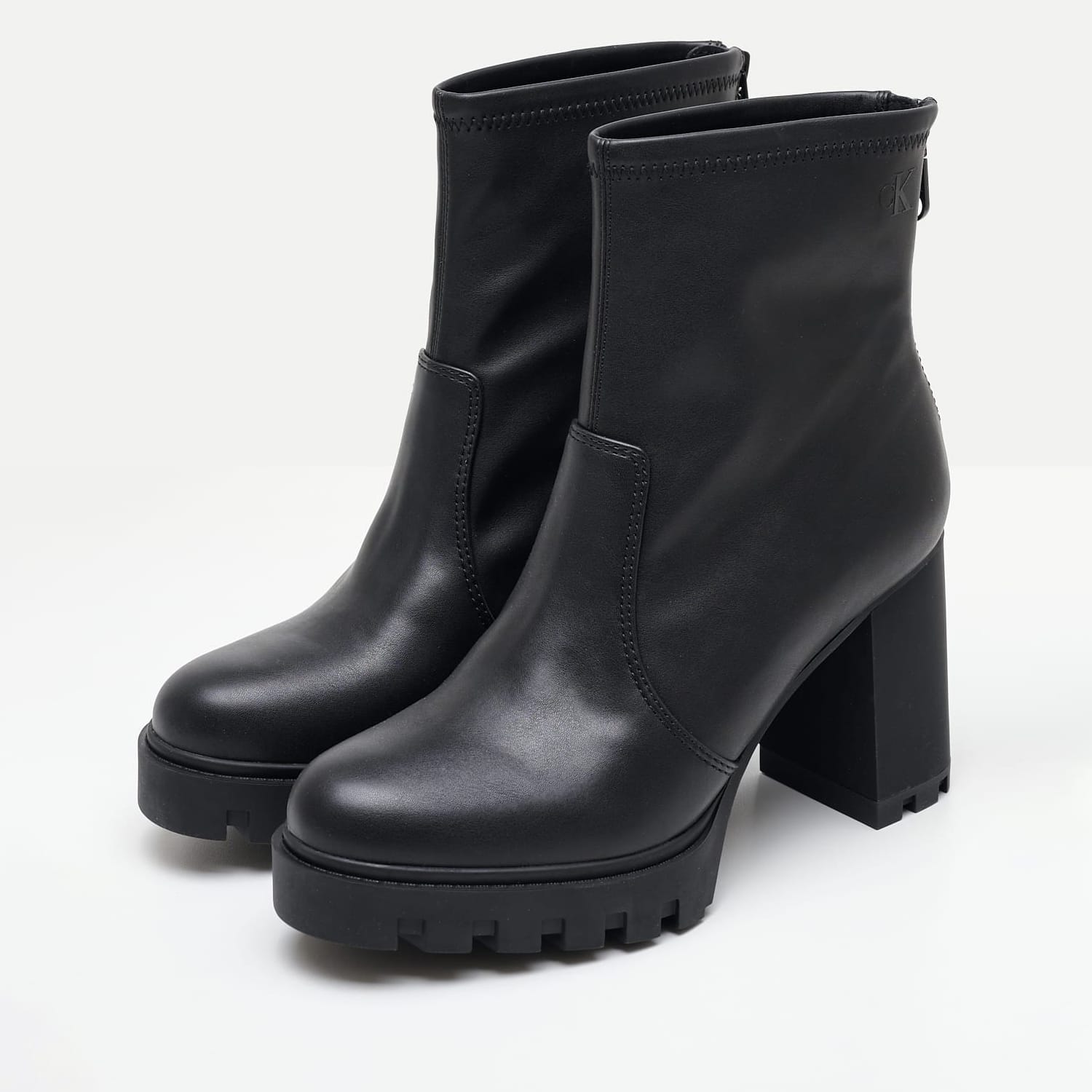 Women Boots Heel.Zip Black ECOleather Calvin Klein Women Boots Heel.Zip Black ECOleather Calvin Klein