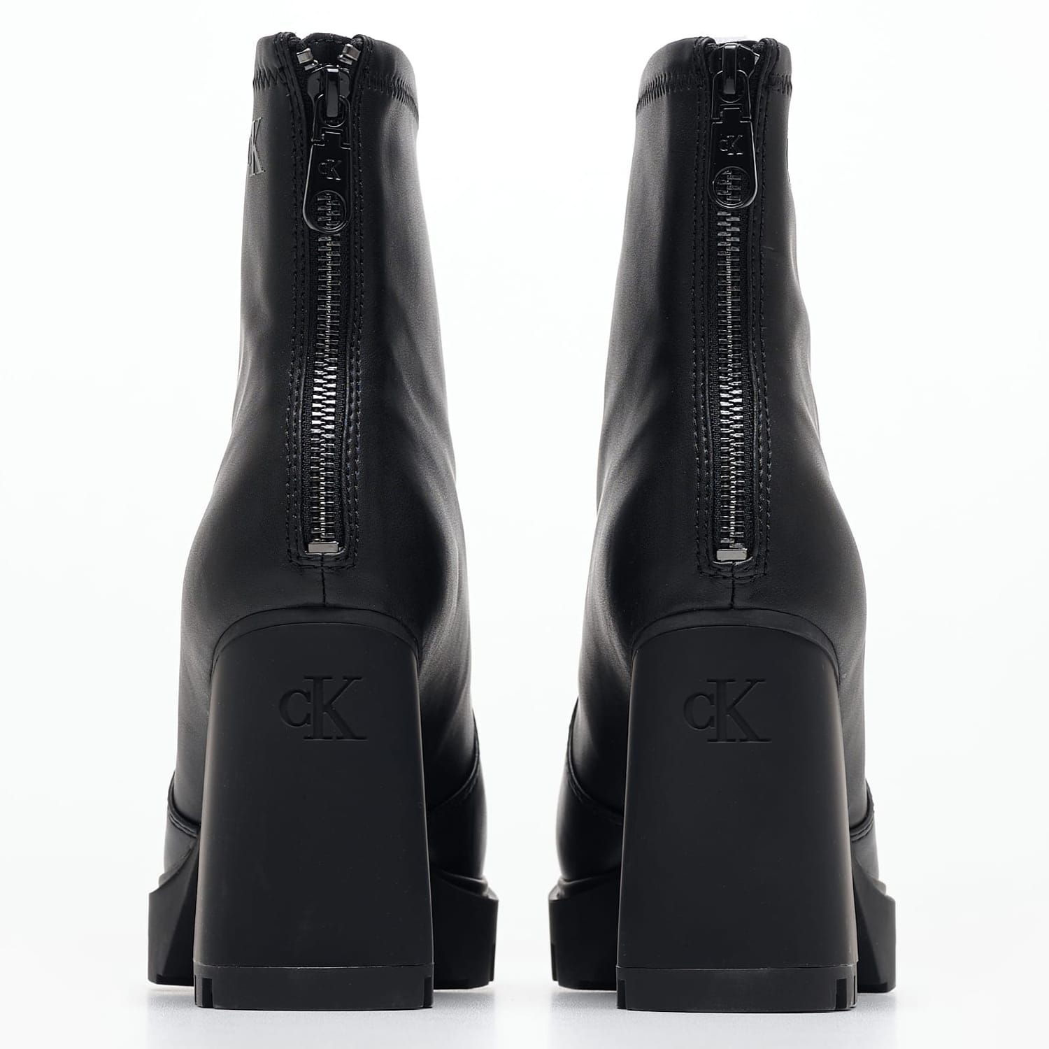 Women Boots Heel.Zip Black ECOleather Calvin Klein Women Boots Heel.Zip Black ECOleather Calvin Klein