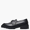 Women Moccasins Loafer.Hw Black Leather Calvin Klein Women Moccasins Loafer.Hw Black Leather Calvin Klein