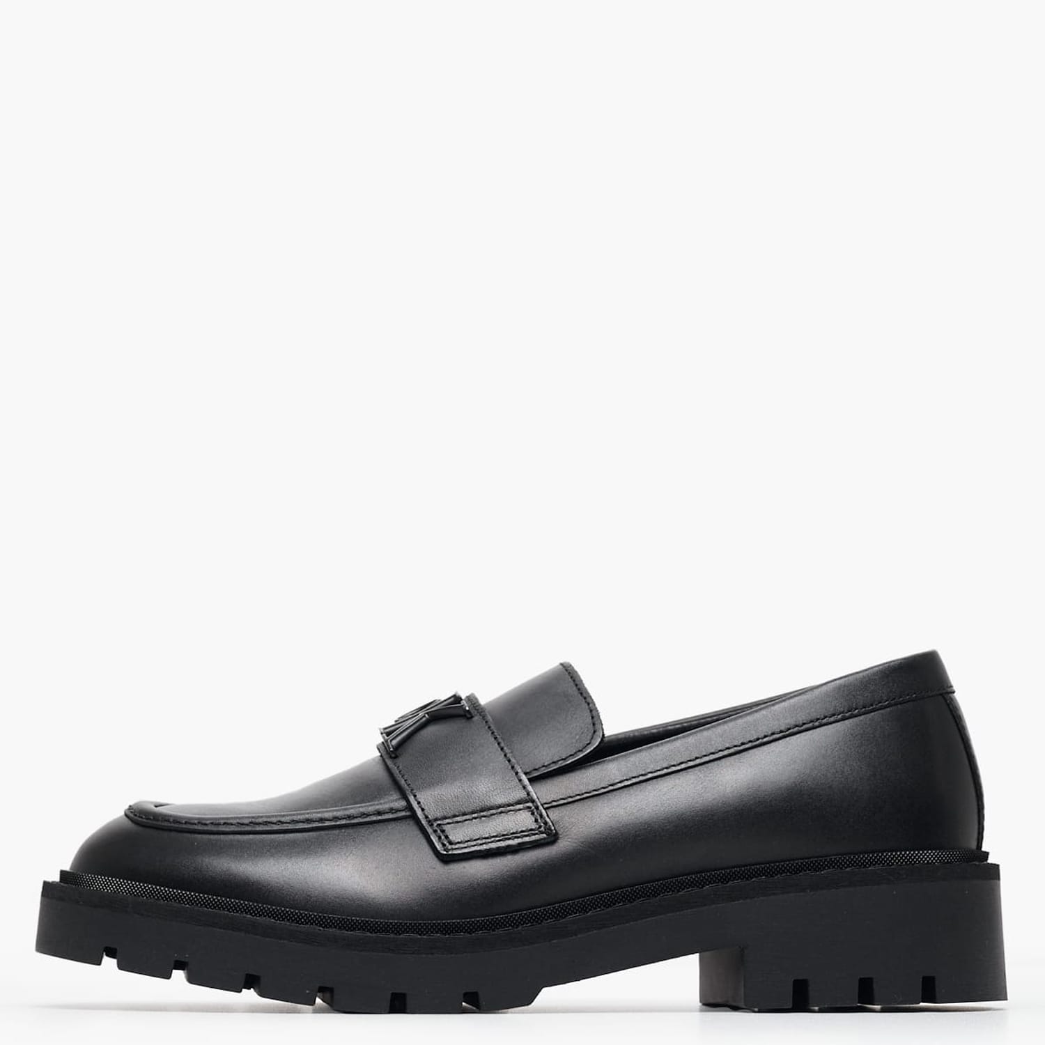 Γυναικεία Μοκασίνια Loafer.Hw Μαύρο Δέρμα Calvin Klein