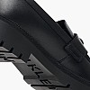 Women Moccasins Loafer.Hw Black Leather Calvin Klein Women Moccasins Loafer.Hw Black Leather Calvin Klein