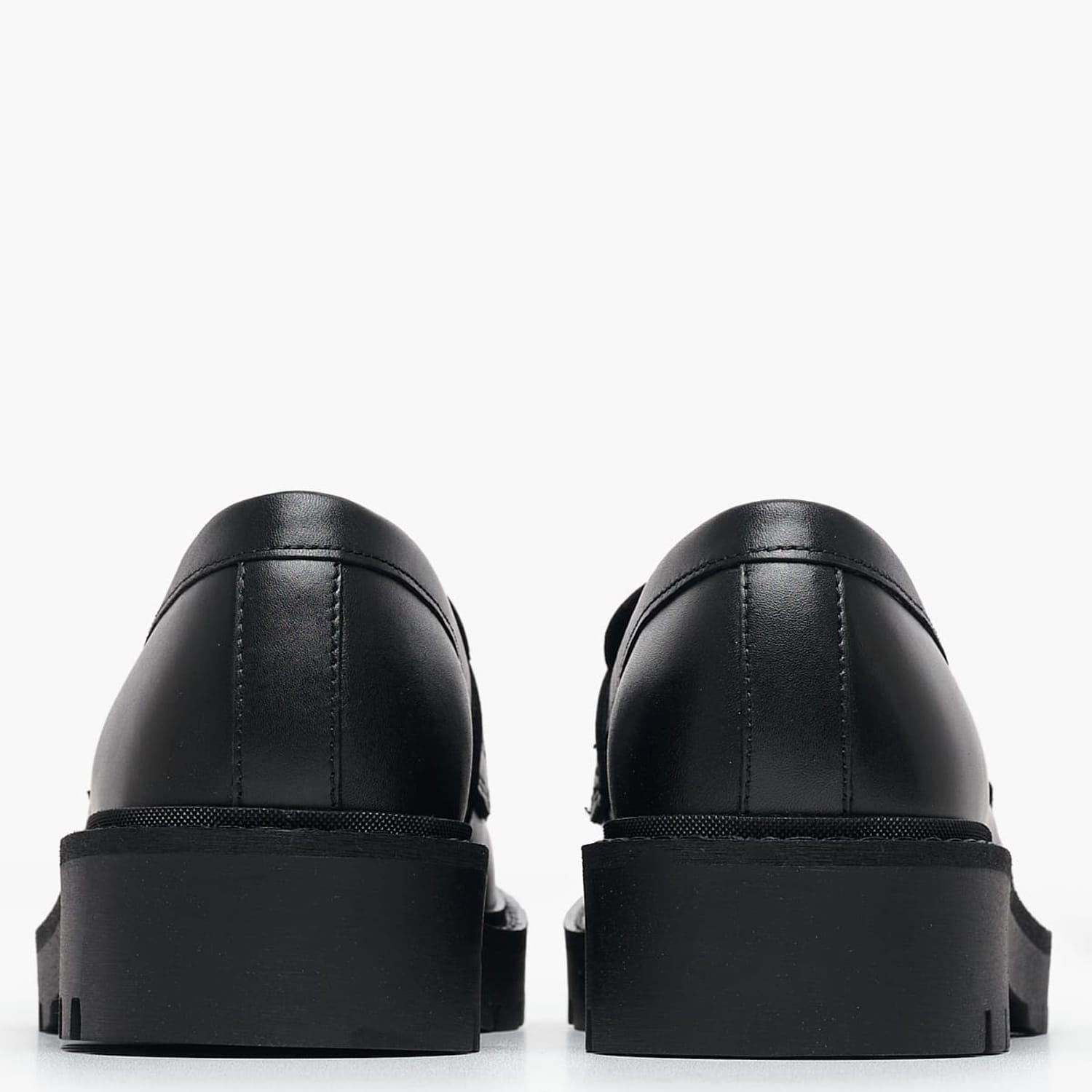Women Moccasins Loafer.Hw Black Leather Calvin Klein Women Moccasins Loafer.Hw Black Leather Calvin Klein