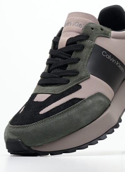 Ανδρικά Παπούτσια Casual Low.Knit Μαύρο Ύφασμα Calvin Klein