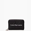 Γυναικεία Πορτοφόλια Med.Zip Μαύρο ECOleather Calvin Klein