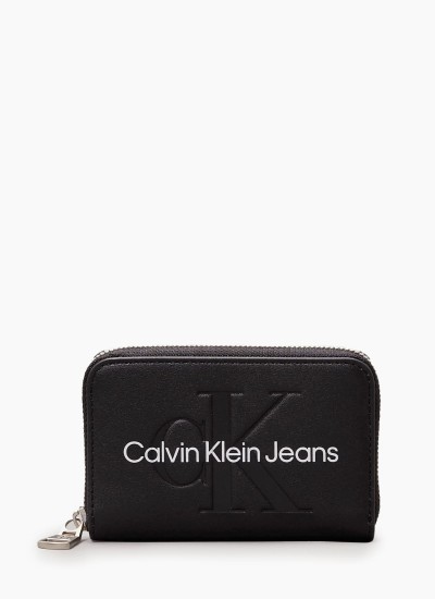 Γυναικεία Πορτοφόλια Must.Slip.Emb Μαύρο ECOleather Calvin Klein