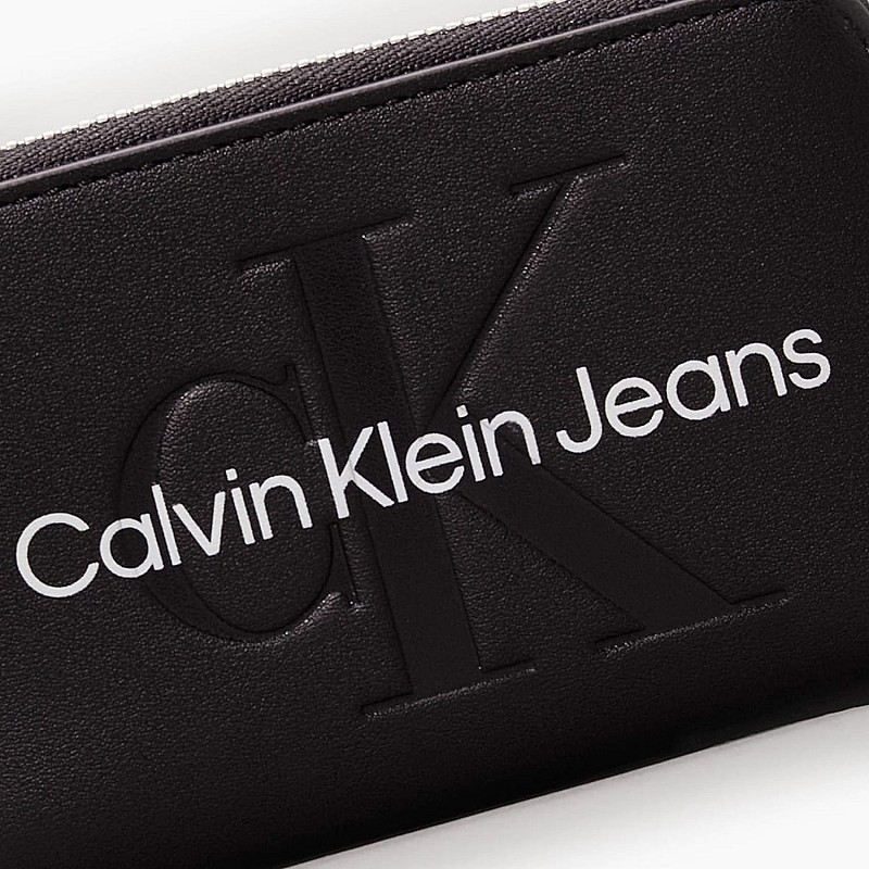 Γυναικεία Πορτοφόλια Med.Zip Μαύρο ECOleather Calvin Klein