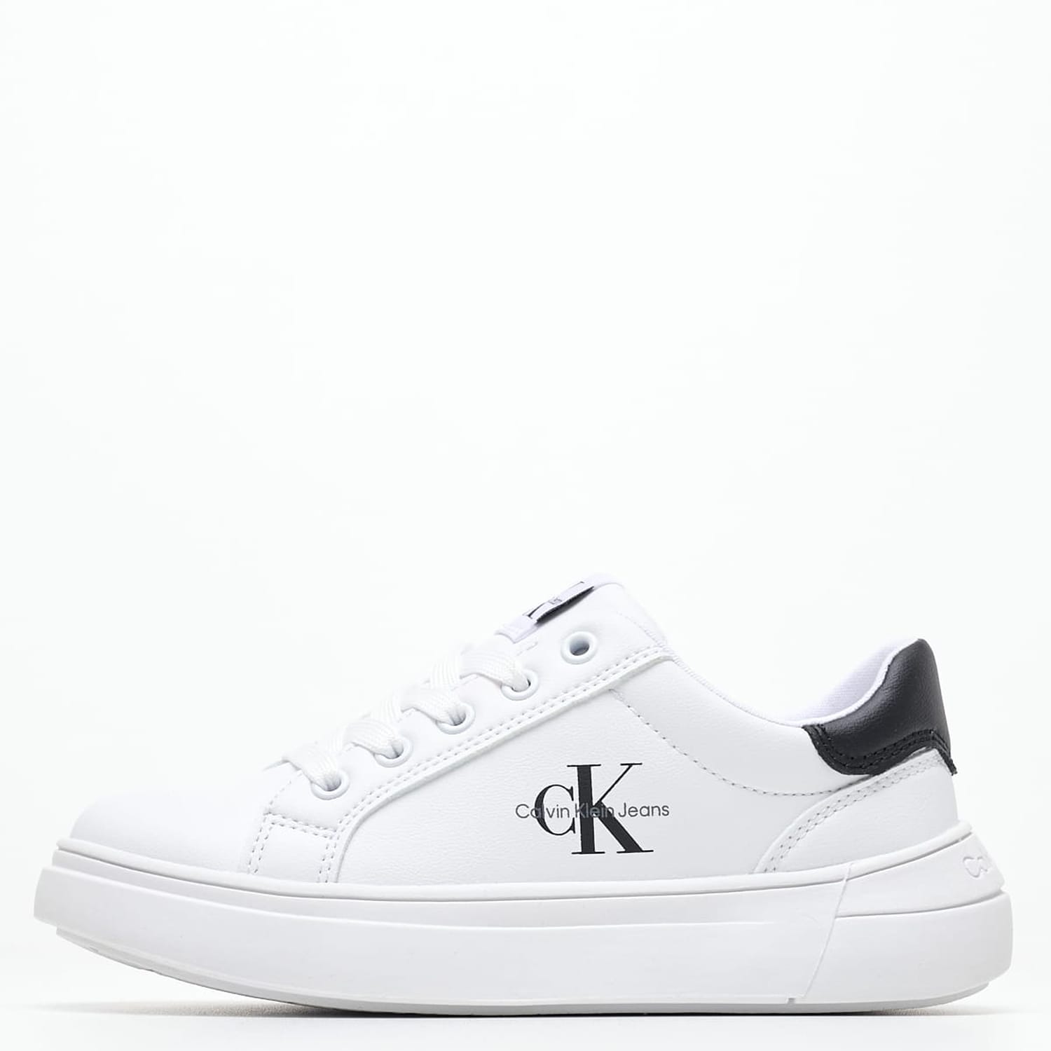 Παιδικά Παπούτσια Casual Rc.Lowcut Άσπρο ECOleather Calvin Klein