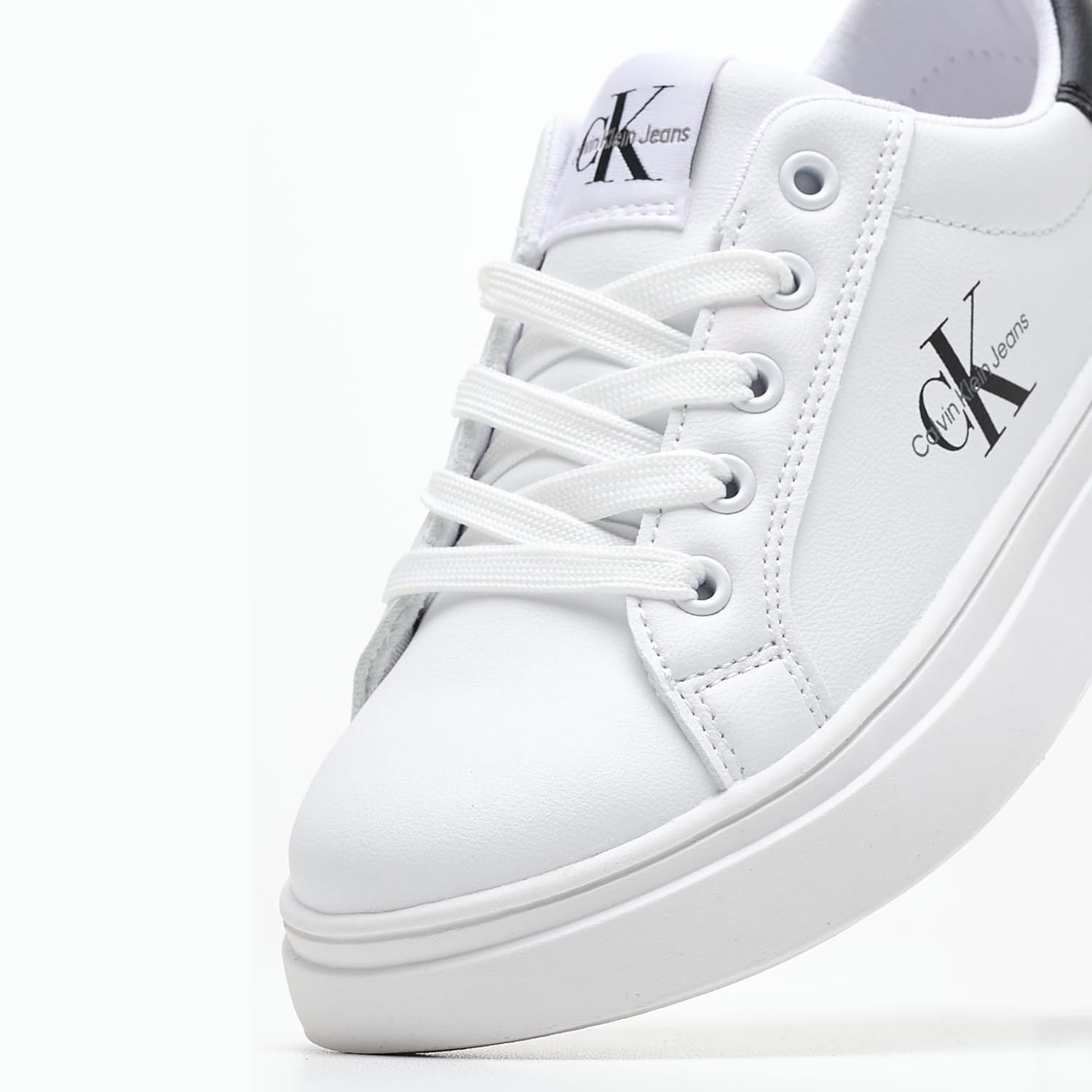 Παιδικά Παπούτσια Casual Rc.Lowcut Άσπρο ECOleather Calvin Klein