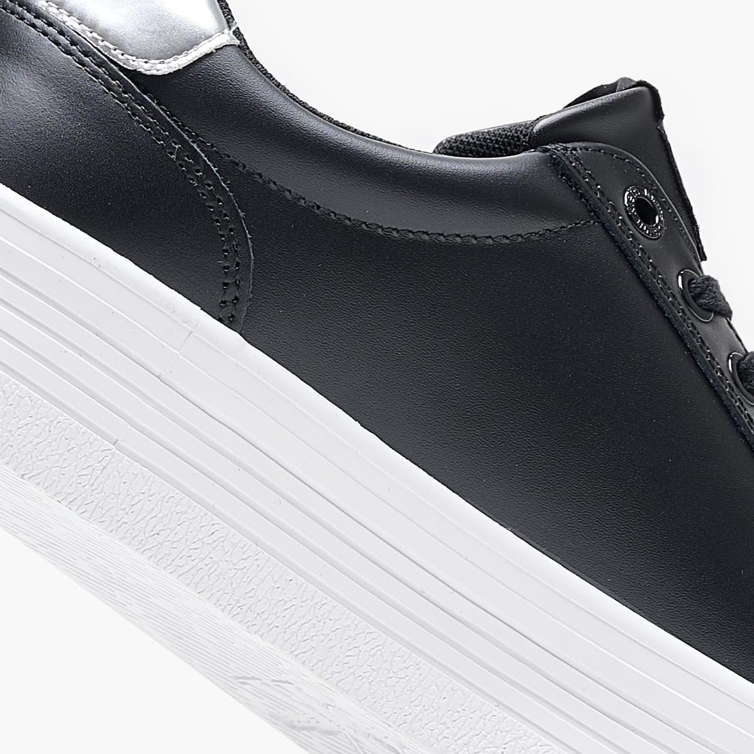 Γυναικεία Παπούτσια Casual Vulc.Flatf Μαύρο Δέρμα Calvin Klein Γυναικεία Παπούτσια Casual Vulc.Flatf Μαύρο Δέρμα Calvin Klein